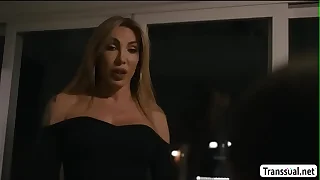 MILF TBabe sucks their way Stepsons big flounder